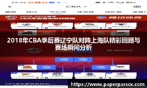 2018年CBA季后赛辽宁队对阵上海队精彩回顾与赛场瞬间分析